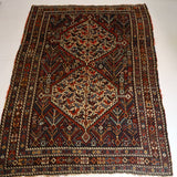 Persian Khamseh Rug | 5' 4" x 7' 3" - Rug the Rock - available rugsbrown and taupe colorLarge Rugs > 4' x 8'