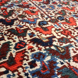 Persian Khamseh Rug | 5' 4" x 7' 3" - Rug the Rock - available rugsbrown and taupe colorLarge Rugs > 4' x 8'