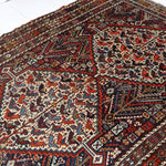 Persian Khamseh Rug | 5' 4" x 7' 3" - Rug the Rock - available rugsbrown and taupe colorLarge Rugs > 4' x 8'