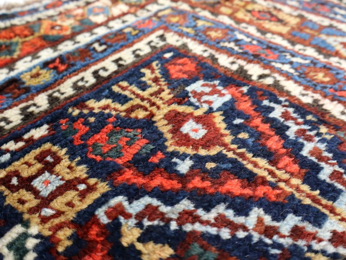 Persian Khamseh Rug | 5' 4" x 7' 3" - Rug the Rock - available rugsbrown and taupe colorLarge Rugs > 4' x 8'
