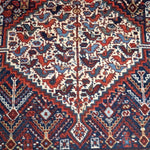 Persian Khamseh Rug | 5' 4" x 7' 3" - Rug the Rock - available rugsbrown and taupe colorLarge Rugs > 4' x 8'