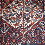 Persian Khamseh Rug | 5' 4" x 7' 3" - Rug the Rock - available rugsbrown and taupe colorLarge Rugs > 4' x 8'
