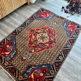 Persian Koliai Rug | 3' 4" x 4' 11" - Rug the Rock