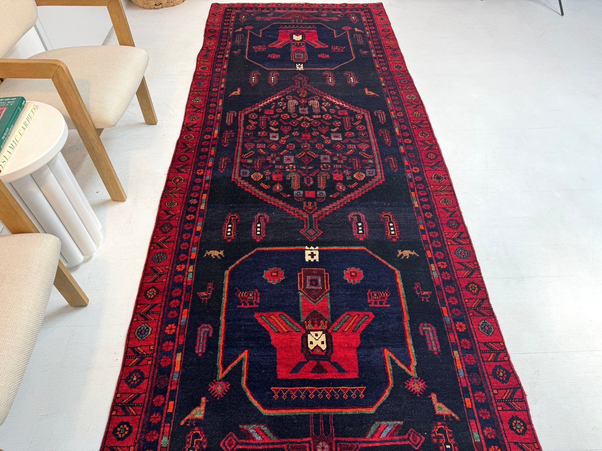 Persian Kurdi Rug | 4' 4” x 11' 2" - Rug the Rock - Runner Rug