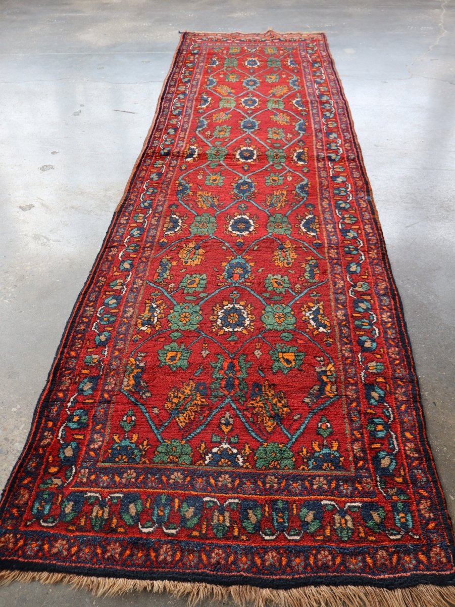 Persian Kurdish Bidjar Runner Rug | 3' 8" x 13' 5" - Rug the Rock - 