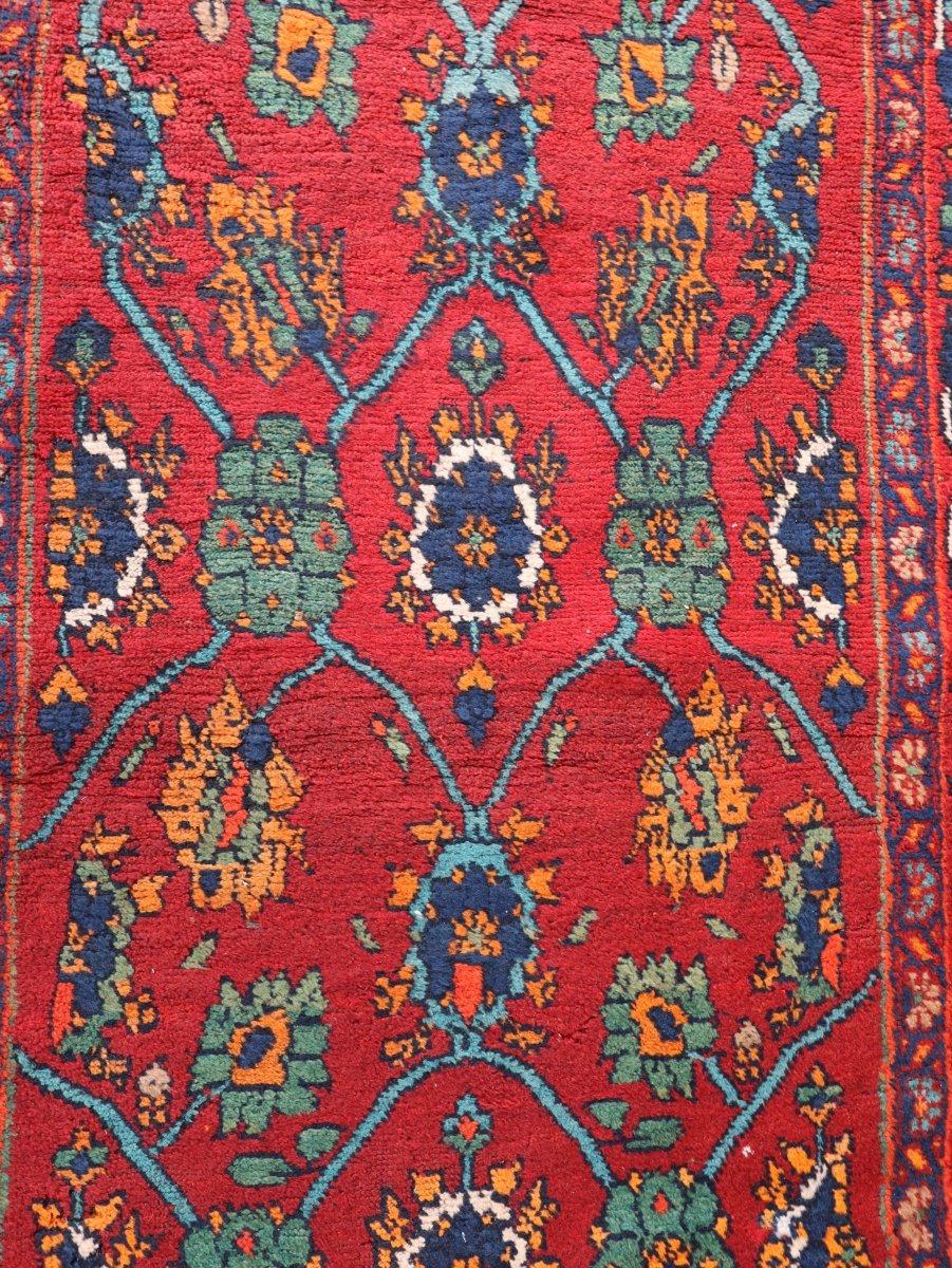 Persian Kurdish Bidjar Runner Rug | 3' 8" x 13' 5" - Rug the Rock - 