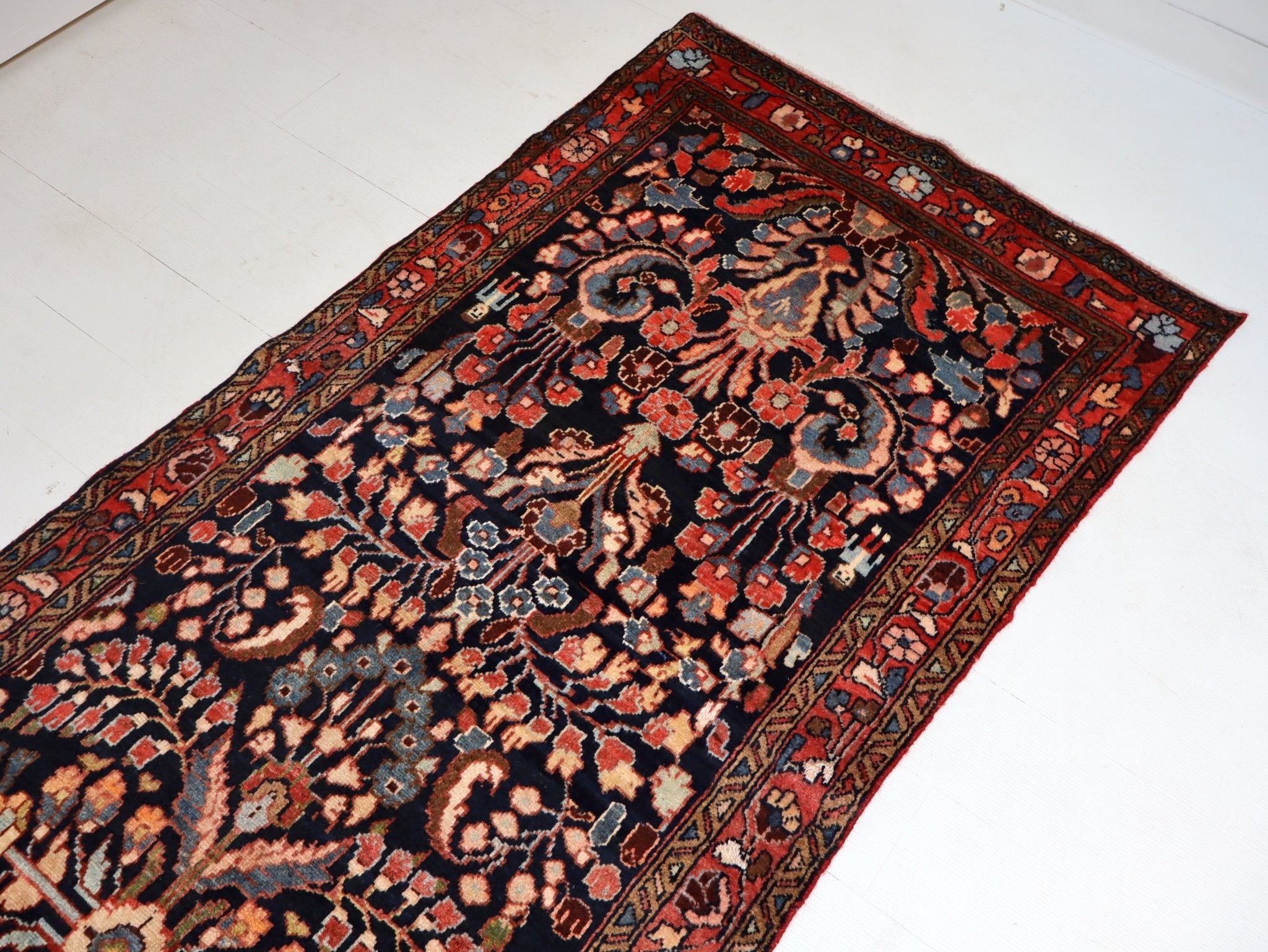 Persian Lilihan Runner Rug | 3' 5” x 9' 11" - Rug the Rock - 