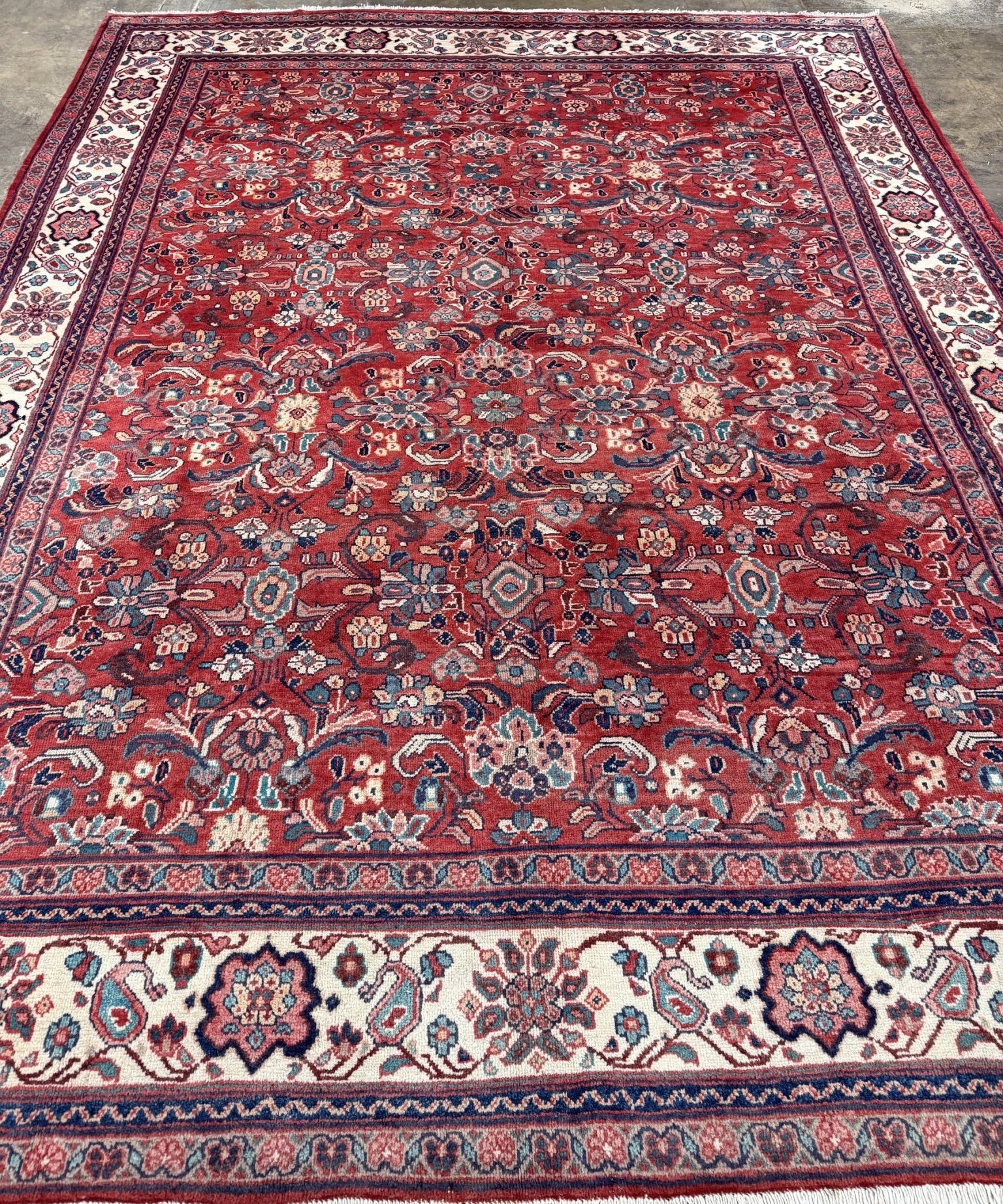 Persian Mahal Rug | 9' 7" x 13' 3" - Rug the Rock - availableFloralHand-knotted