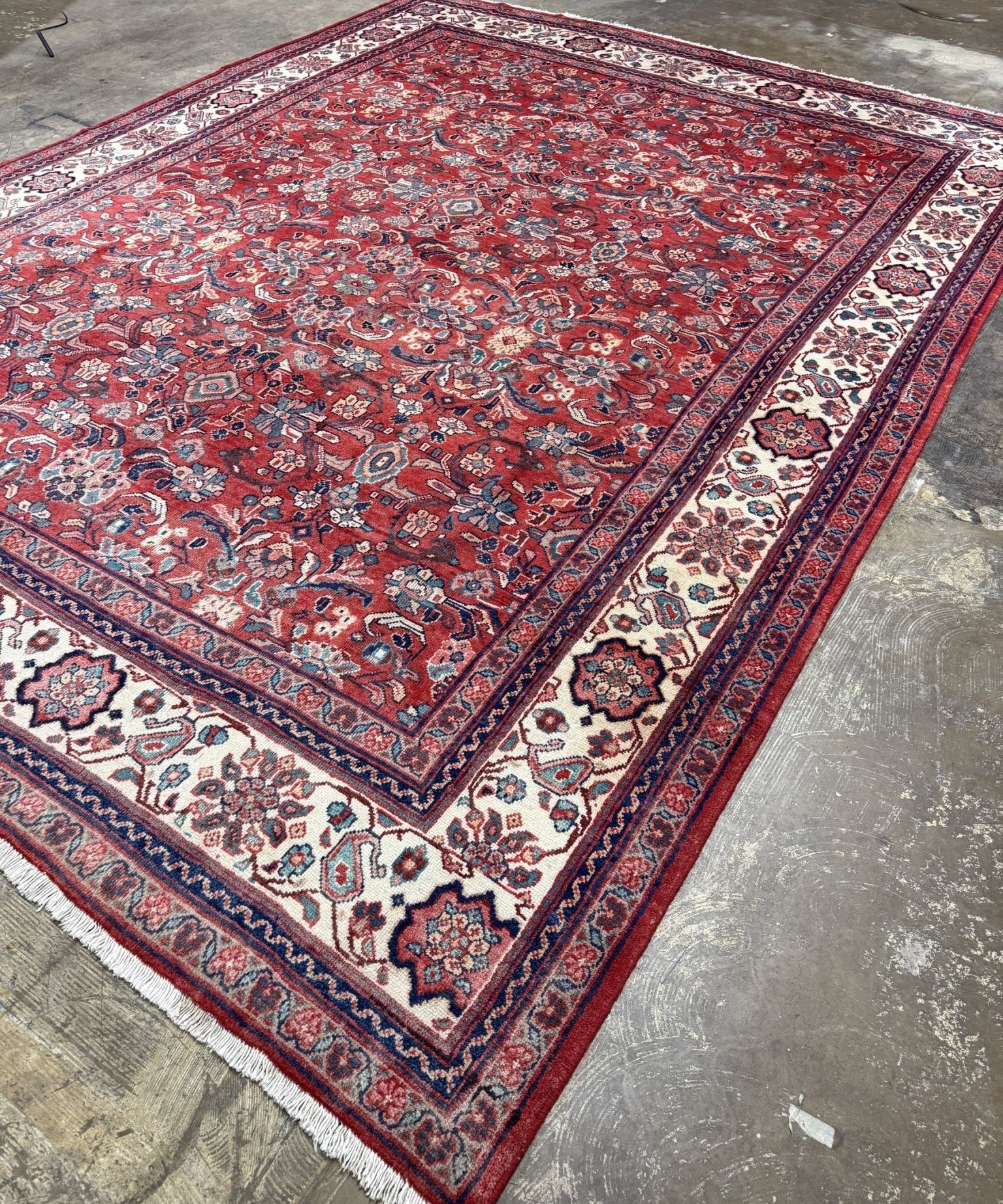 Persian Mahal Rug | 9' 7" x 13' 3" - Rug the Rock - availableFloralHand-knotted