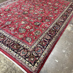 Persian Mashad Rug | 9' 9" x 13' 1" - Rug the Rock - availableHand-knottedMashad