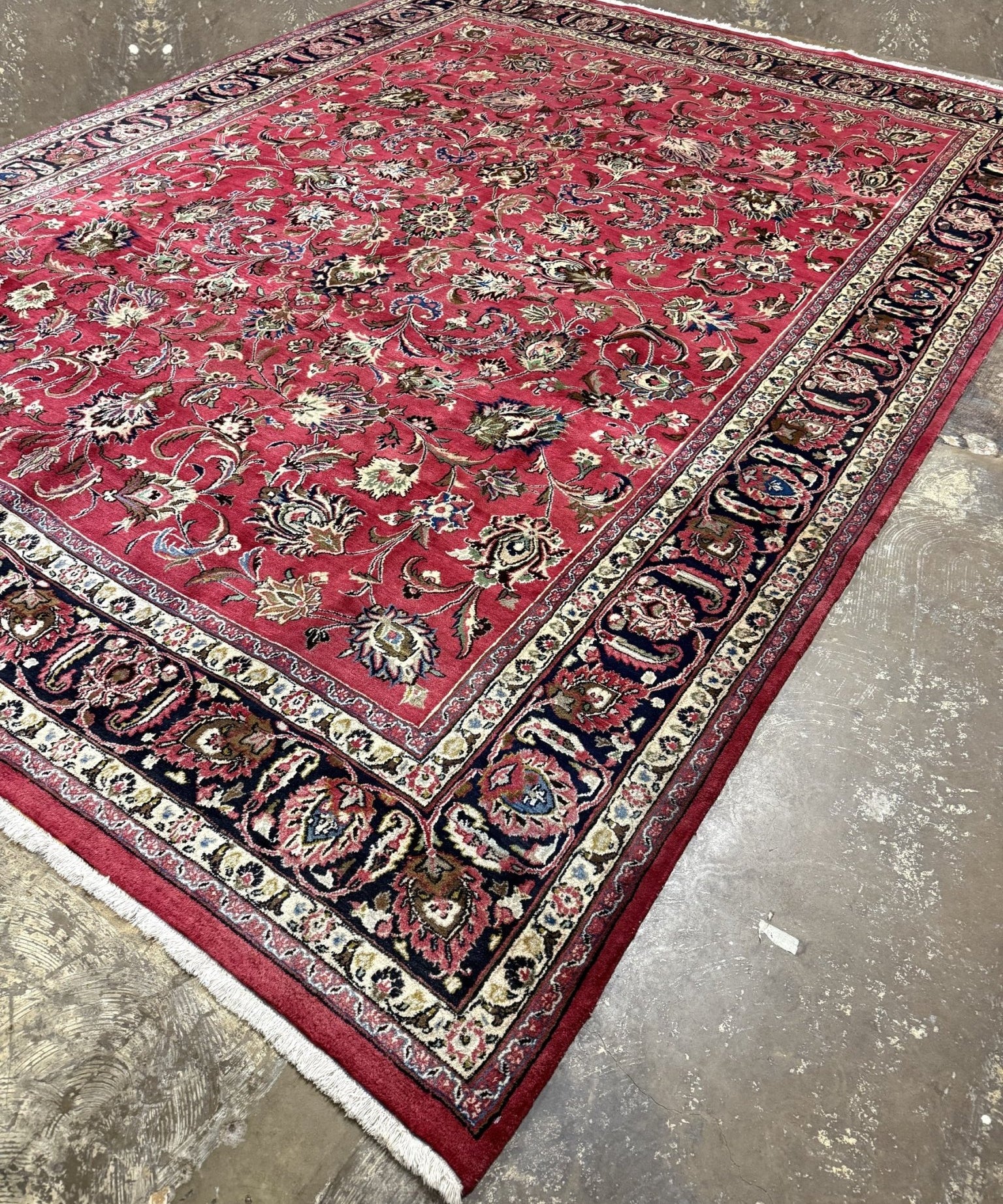 Persian Mashad Rug | 9' 9" x 13' 1" - Rug the Rock - availableHand-knottedMashad
