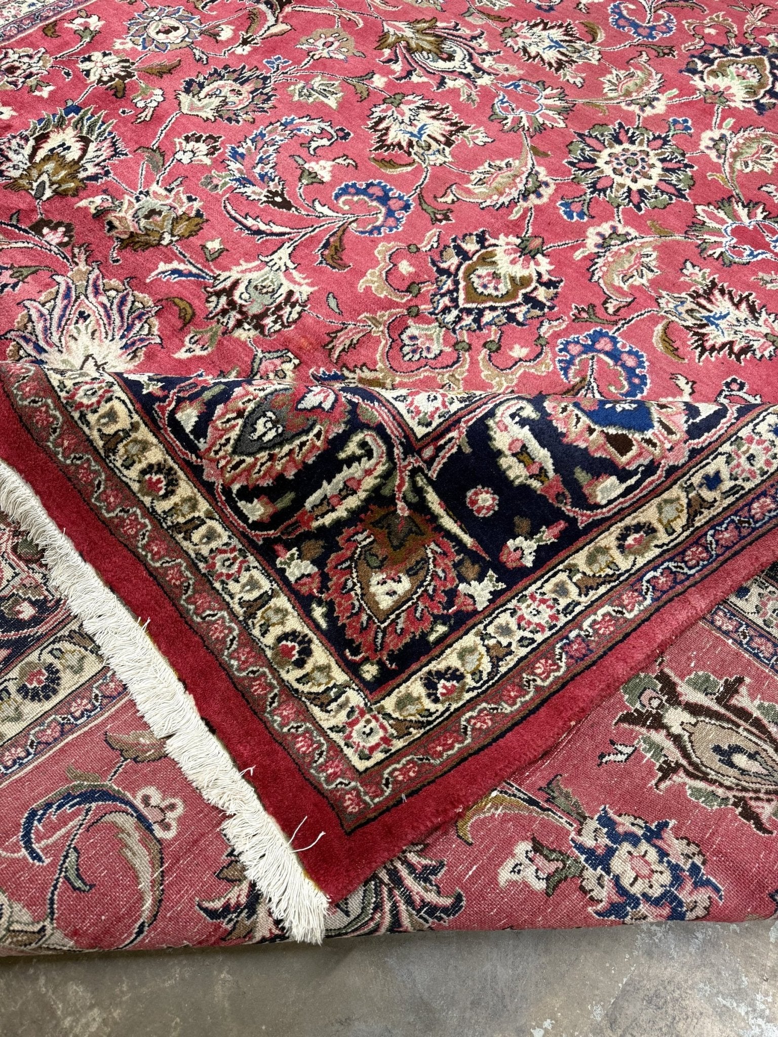 Persian Mashad Rug | 9' 9" x 13' 1" - Rug the Rock - availableHand-knottedMashad