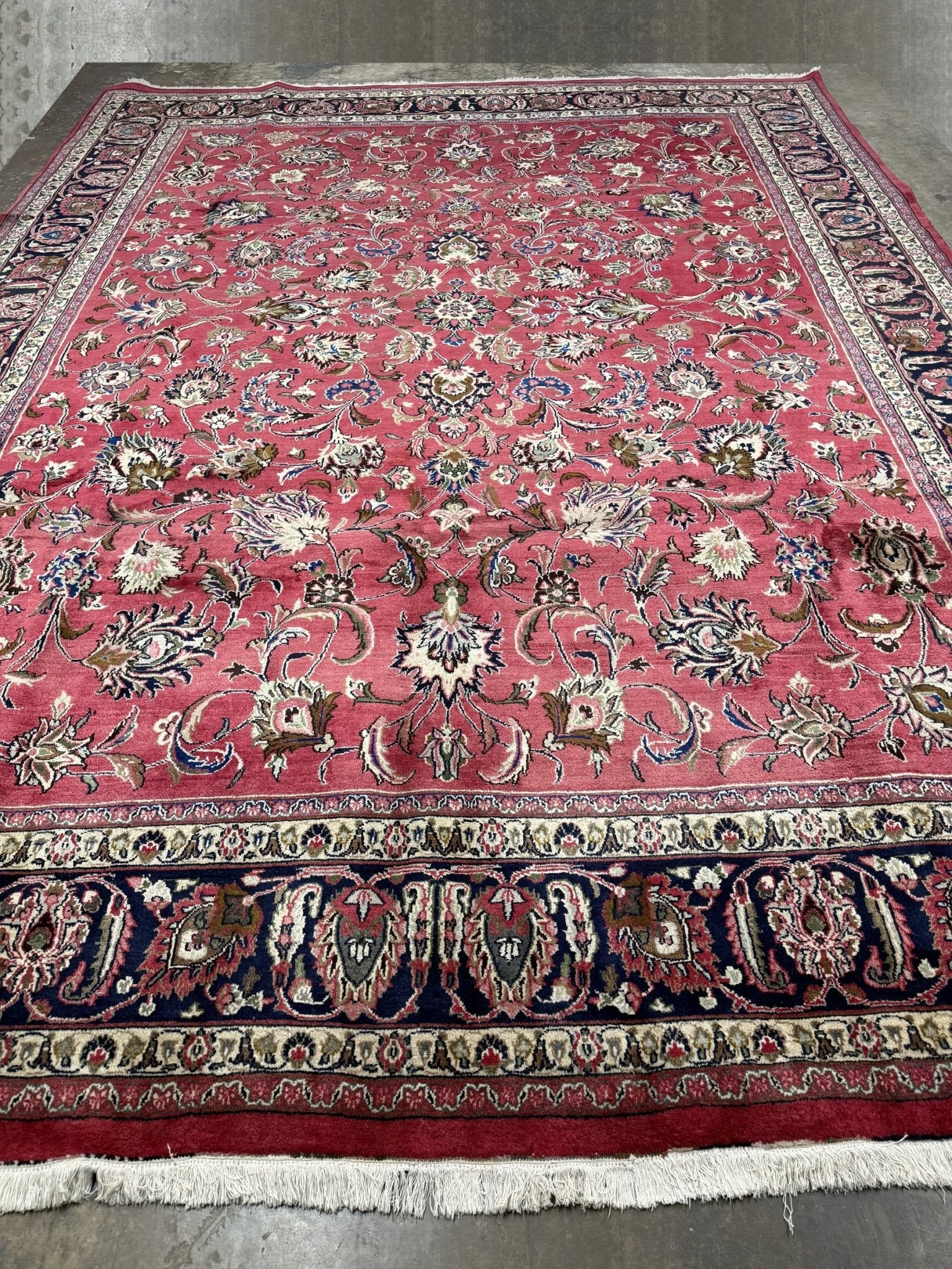 Persian Mashad Rug | 9' 9" x 13' 1" - Rug the Rock - availableHand-knottedMashad