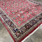 Persian Mashad Rug | 9' 9" x 13' 1" - Rug the Rock - availableHand-knottedMashad