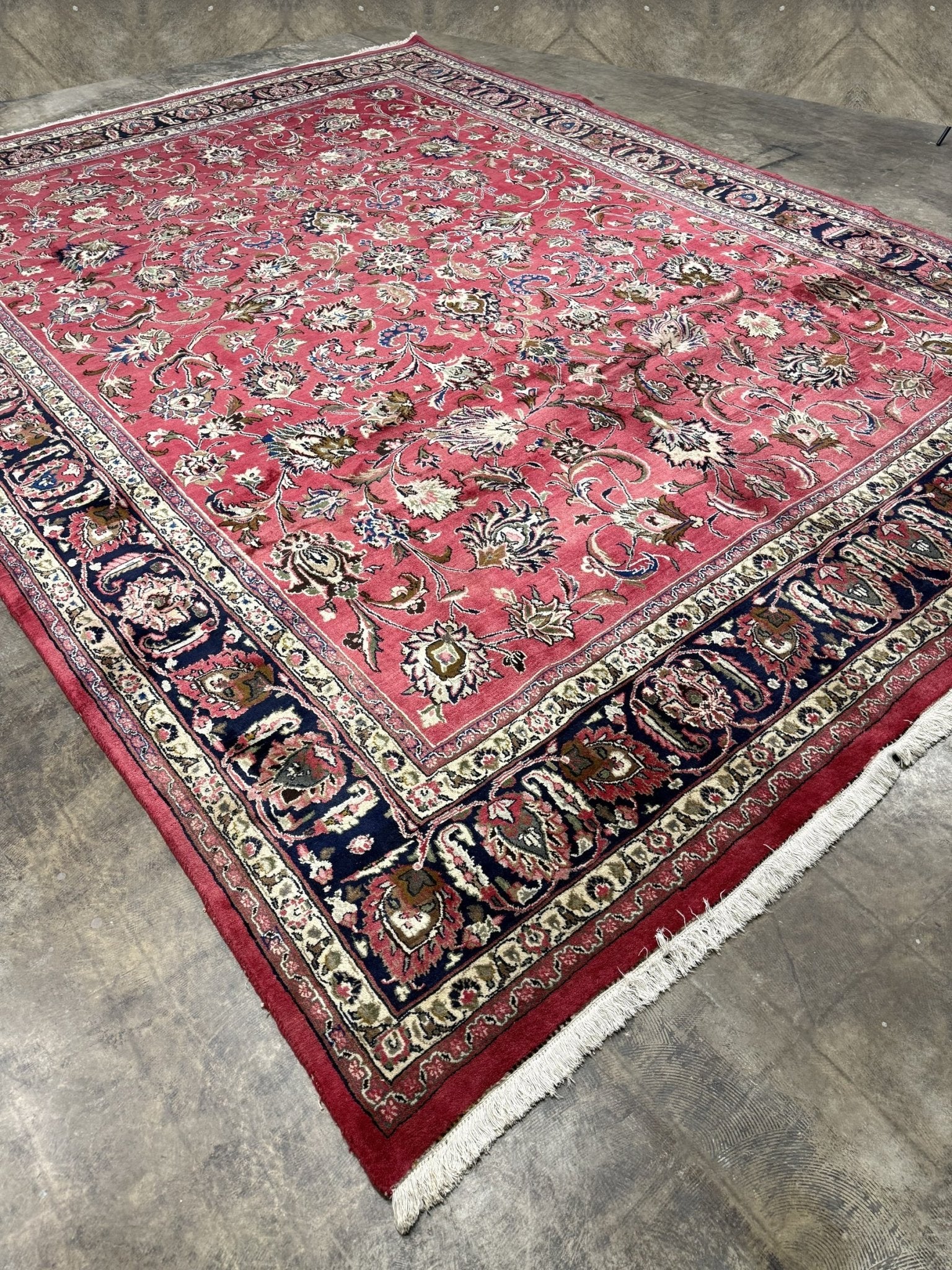 Persian Mashad Rug | 9' 9" x 13' 1" - Rug the Rock - availableHand-knottedMashad
