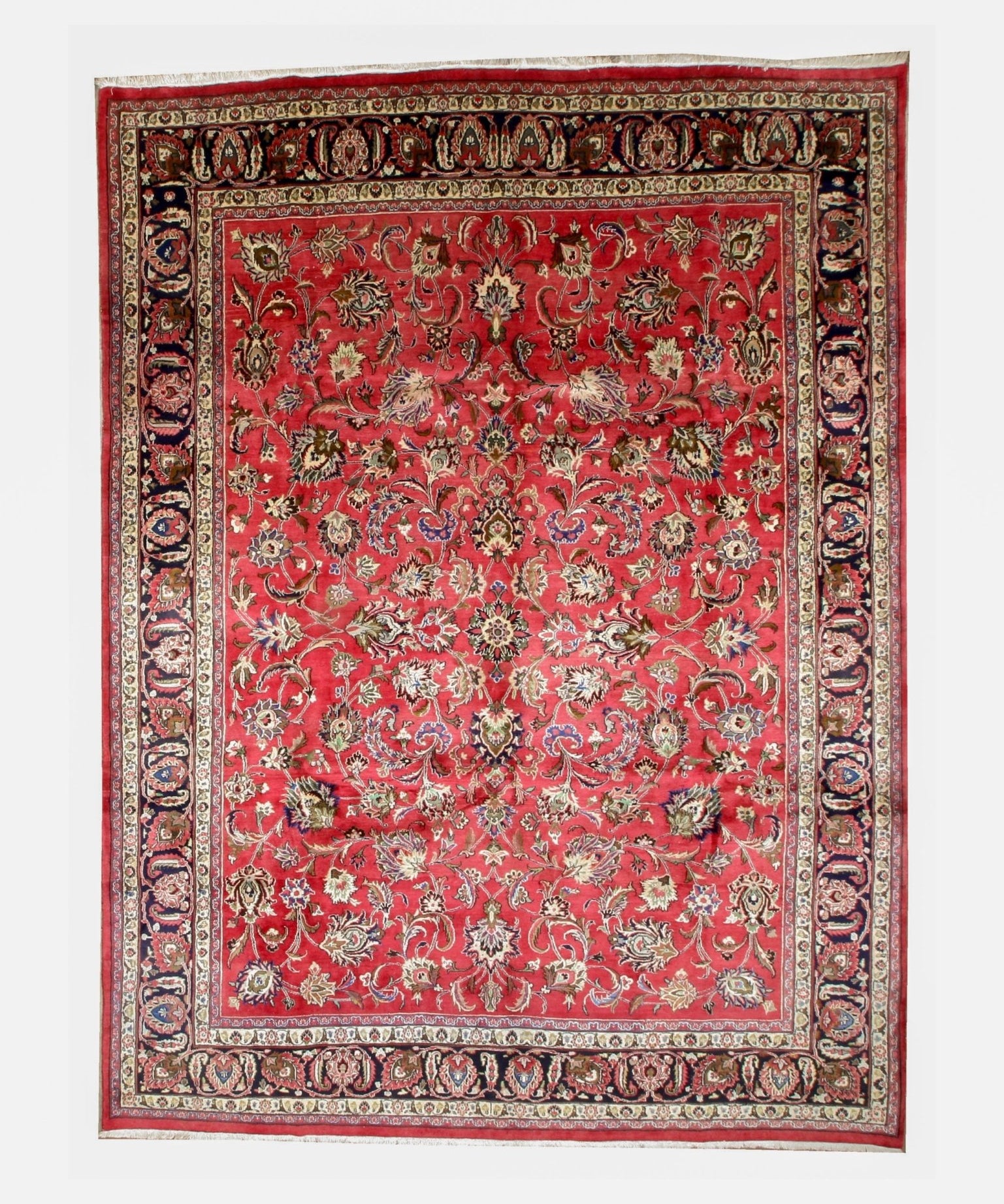 Persian Mashad Rug | 9' 9" x 13' 1" - Rug the Rock - availableHand-knottedMashad