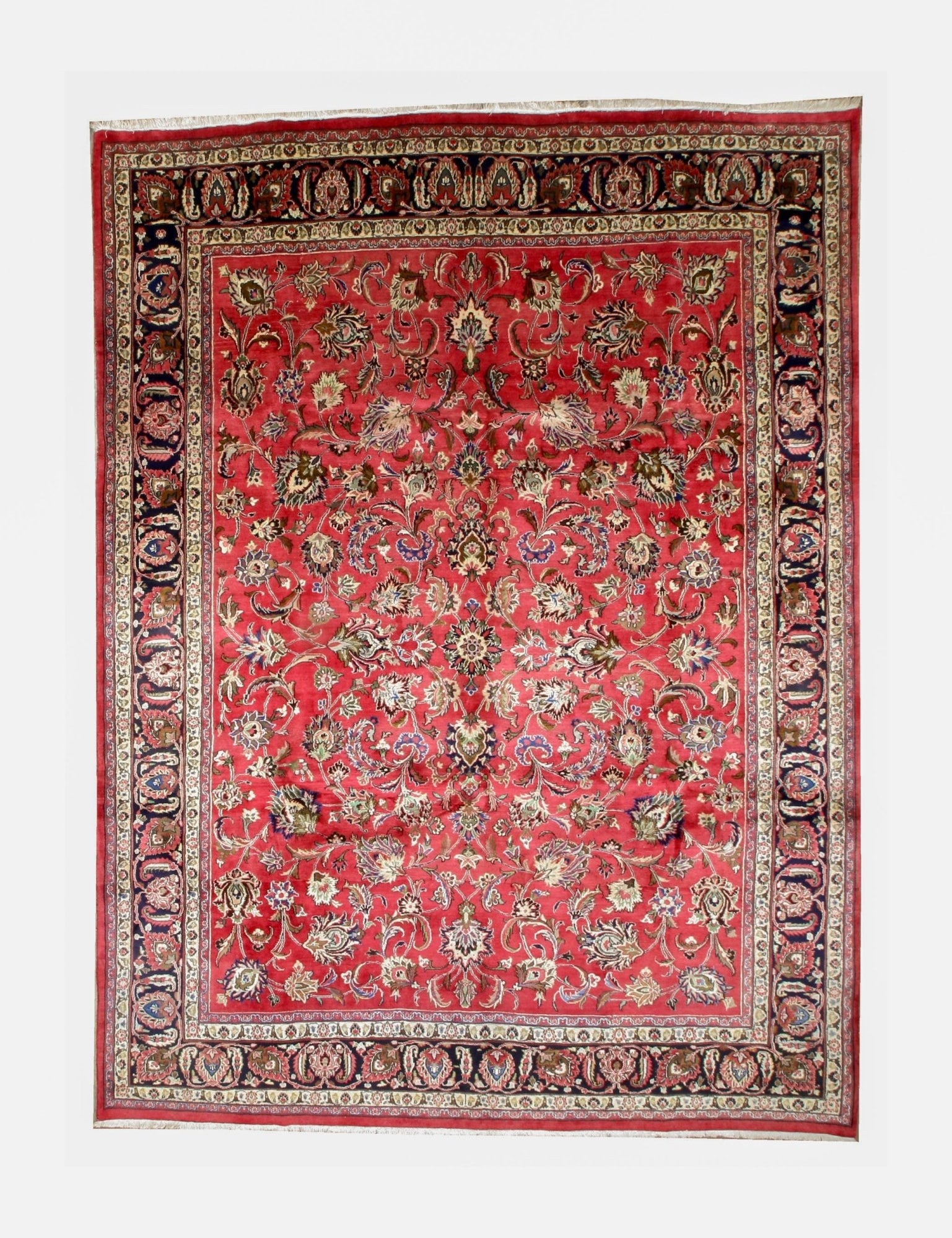 Persian Mashad Rug | 9' 9" x 13' 1" - Rug the Rock - availableHand-knottedMashad