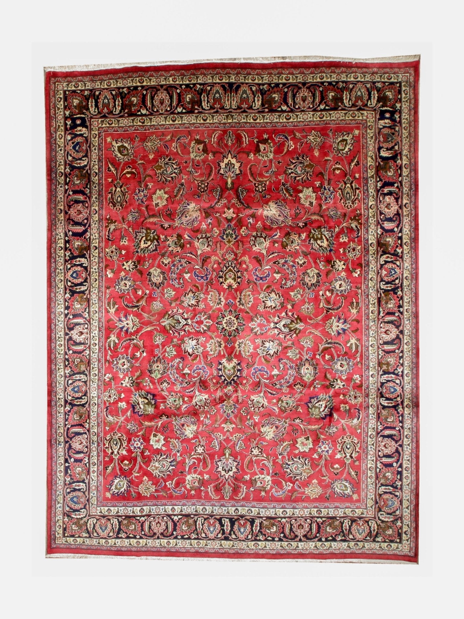 Persian Mashad Rug | 9' 9" x 13' 1" - Rug the Rock - availableHand-knottedMashad