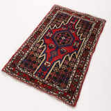 Persian Mazlaghan Rug | 2' 7" x 4' 2" - Rug the Rock - 