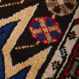 Persian Mazlaghan Rug | 2' 7" x 4' 2" - Rug the Rock - 