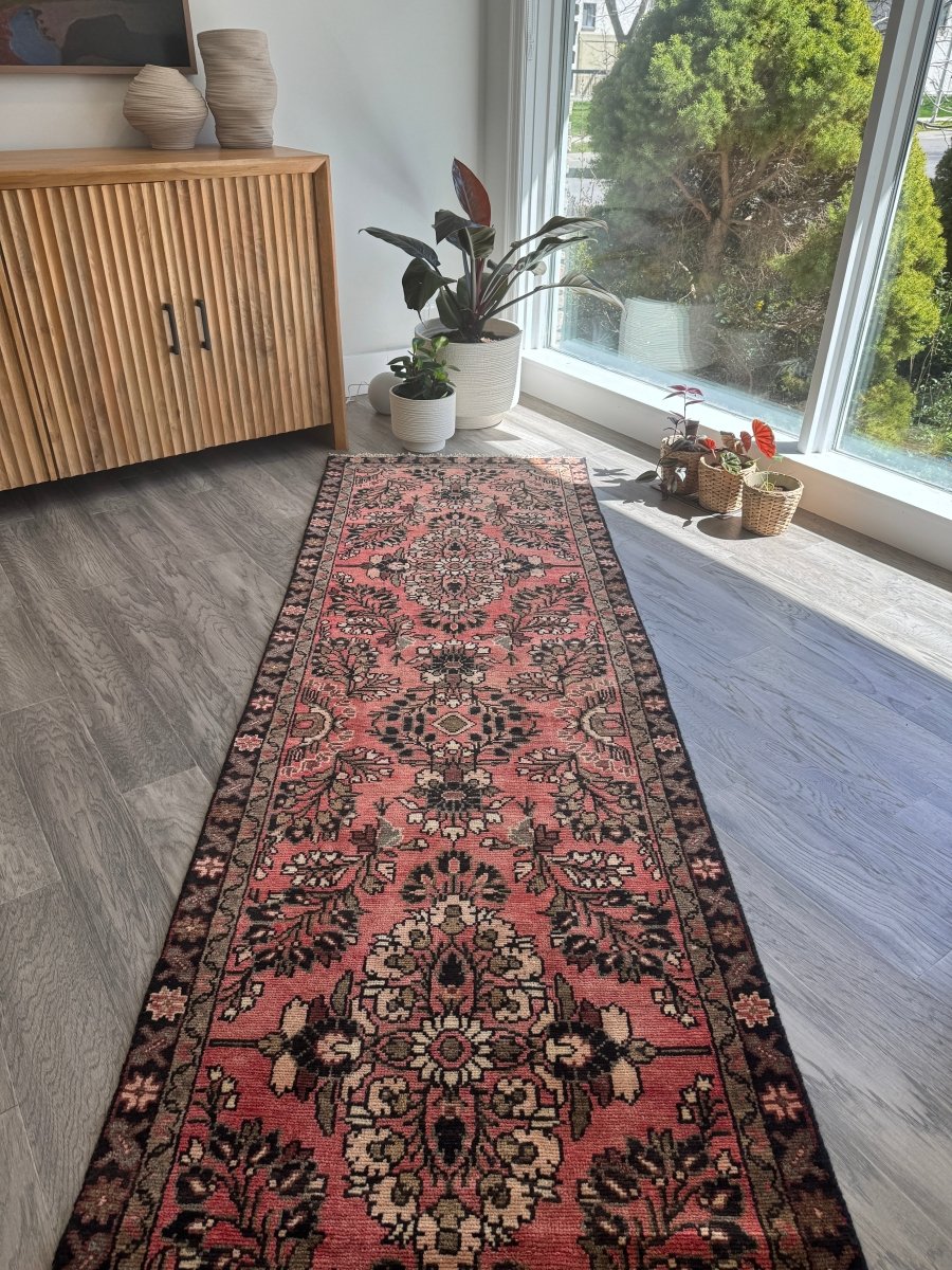 Persian Mehraban Runner Rug | 2' 7" x 13' 3" - Rug the Rock