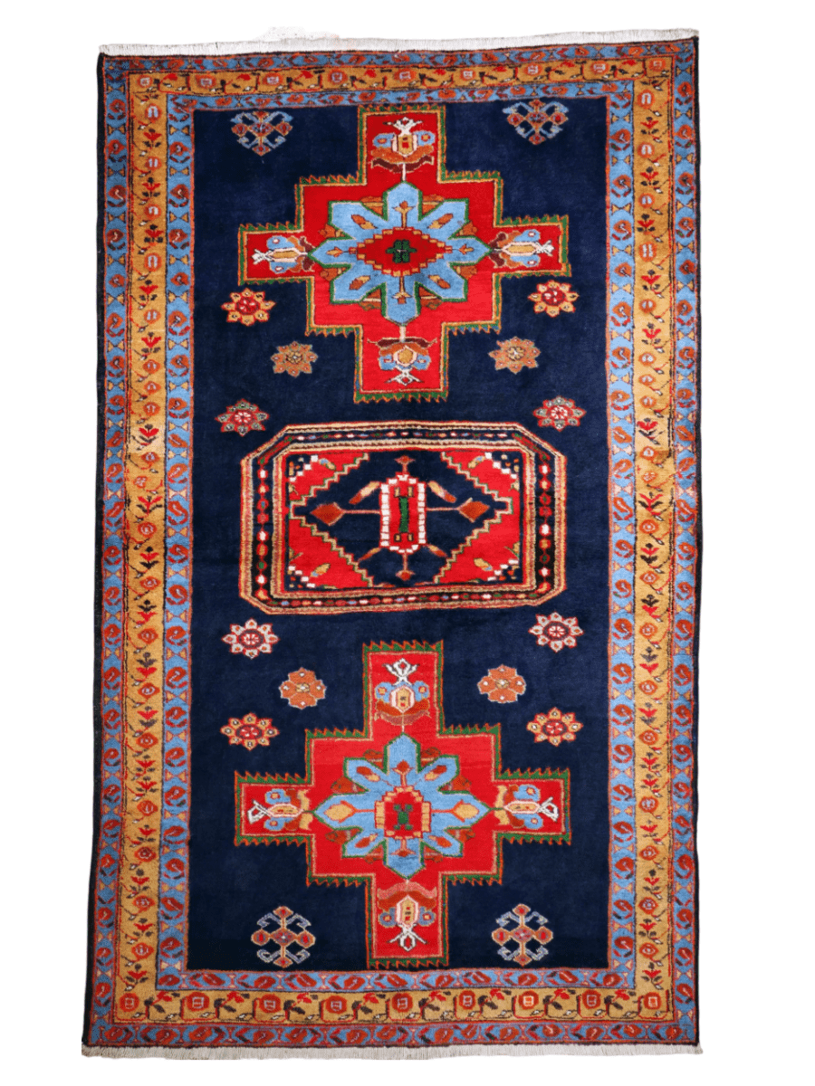 Persian Meshkin Rug | 4' 11" x 7' 10" - Rug the Rock - Large Rugs > 4' x 8'