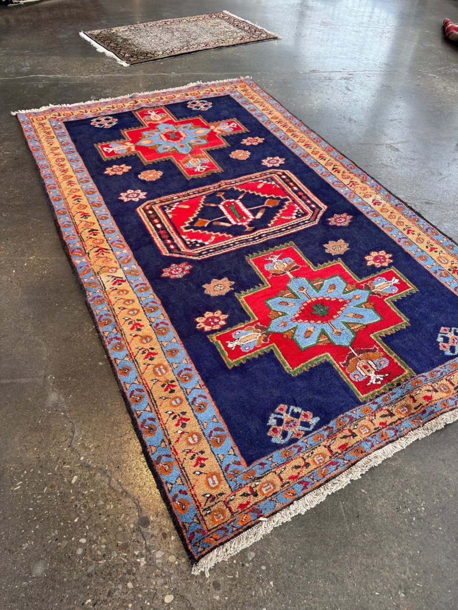 Persian Meshkin Rug | 4' 11" x 7' 10" - Rug the Rock - 