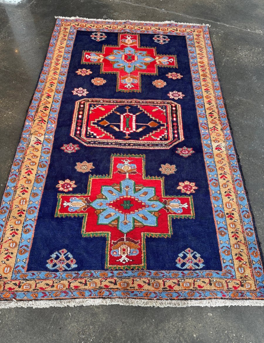 Persian Meshkin Rug | 4' 11" x 7' 10" - Rug the Rock - 