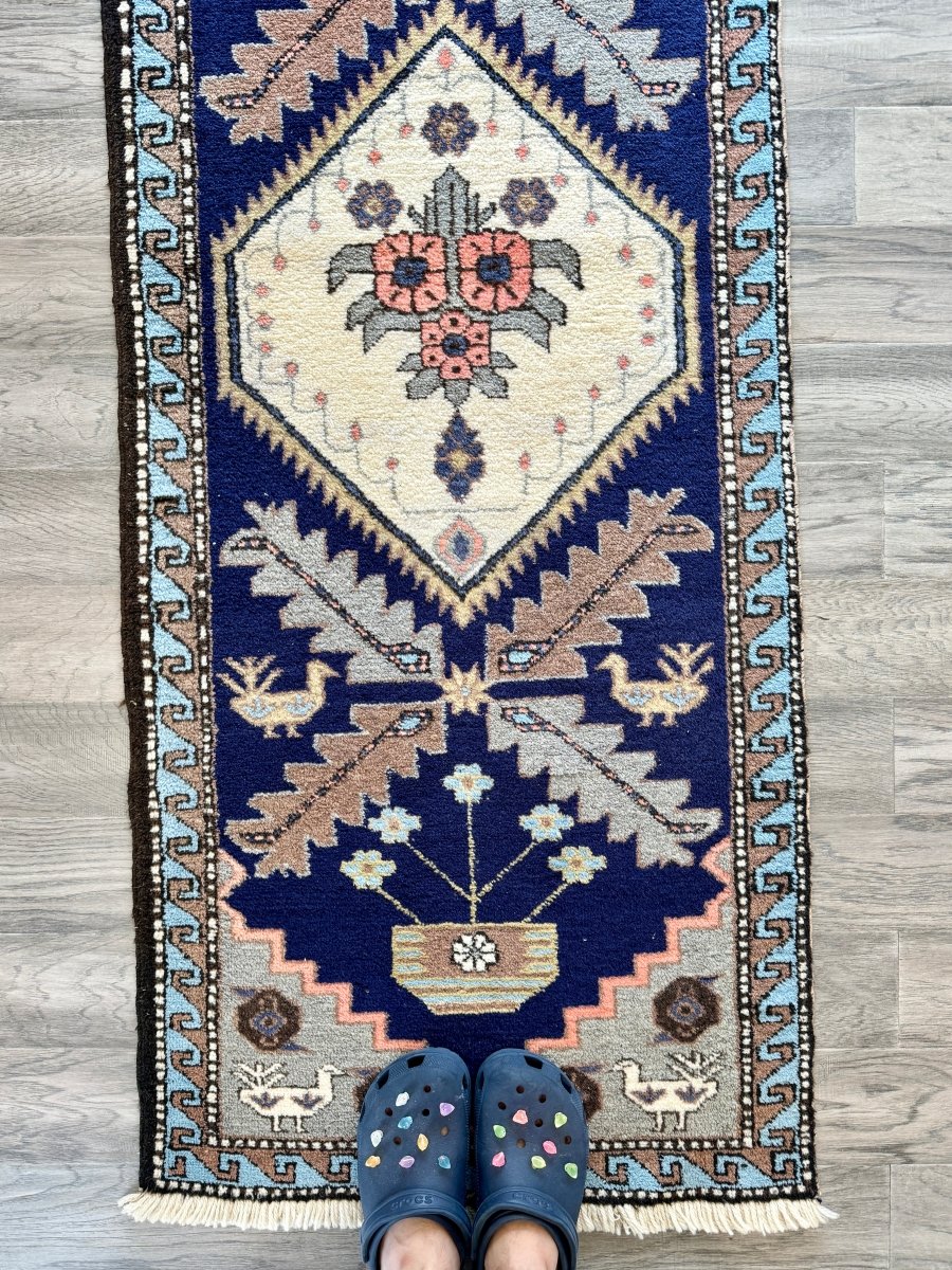 Persian Meshkin Runner Rug | 2' 5" x 11' - Rug the Rock