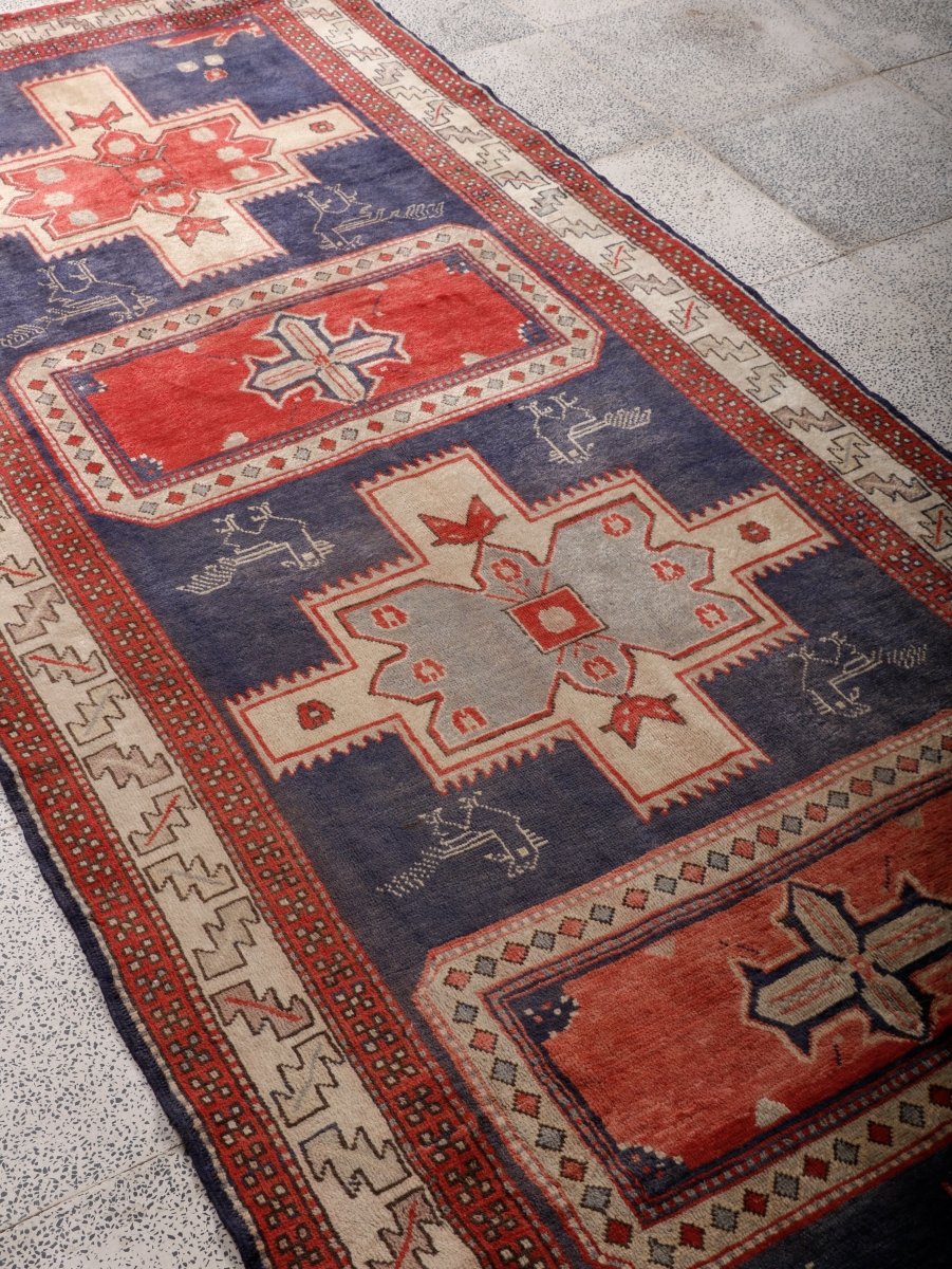 Persian Meshkin Runner Rug | 3' 11” x 10' 7" - Rug the Rock - 