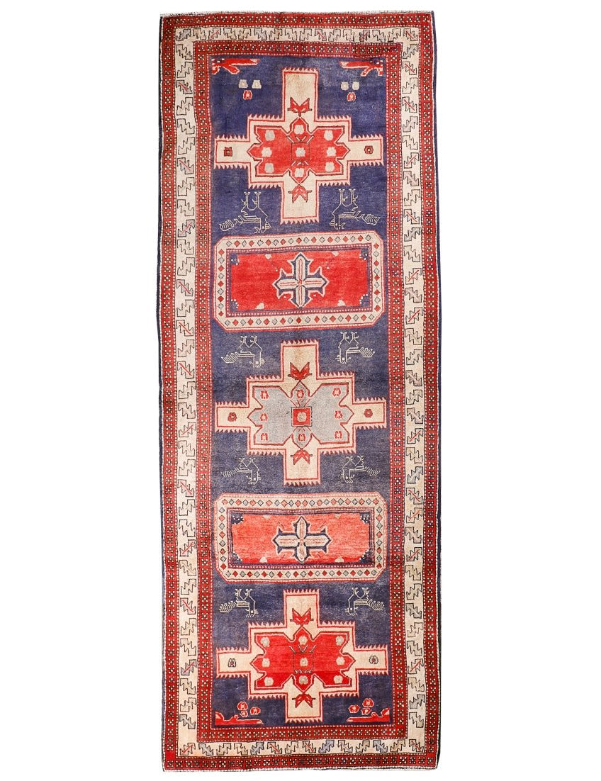 Persian Meshkin Runner Rug | 3' 11” x 10' 7" - Rug the Rock - 