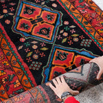 Persian Meshkin Runner Rug | 3' 7” x 9' 10" - Rug the Rock - 