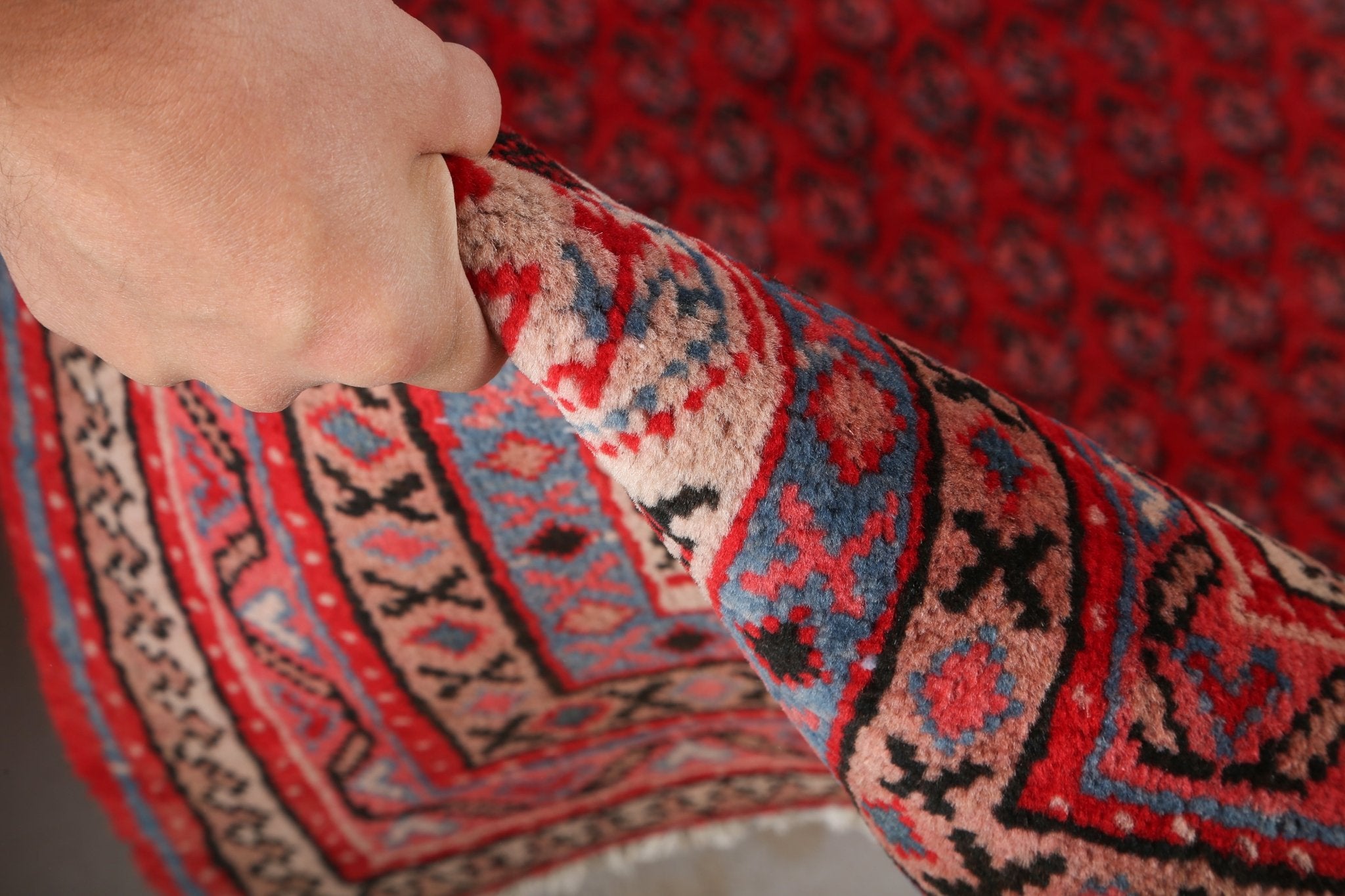 Persian Mir Boteh Rug | 7' 6" x 11' 4" - Rug the Rock - 