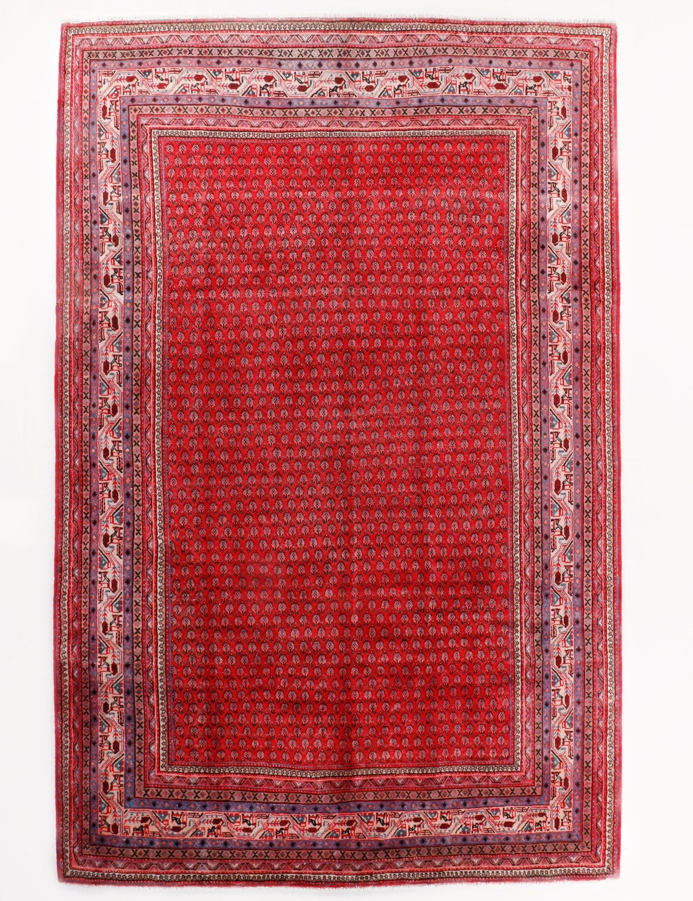 Persian Mir Boteh Rug | 7' 6" x 11' 4" - Rug the Rock - 