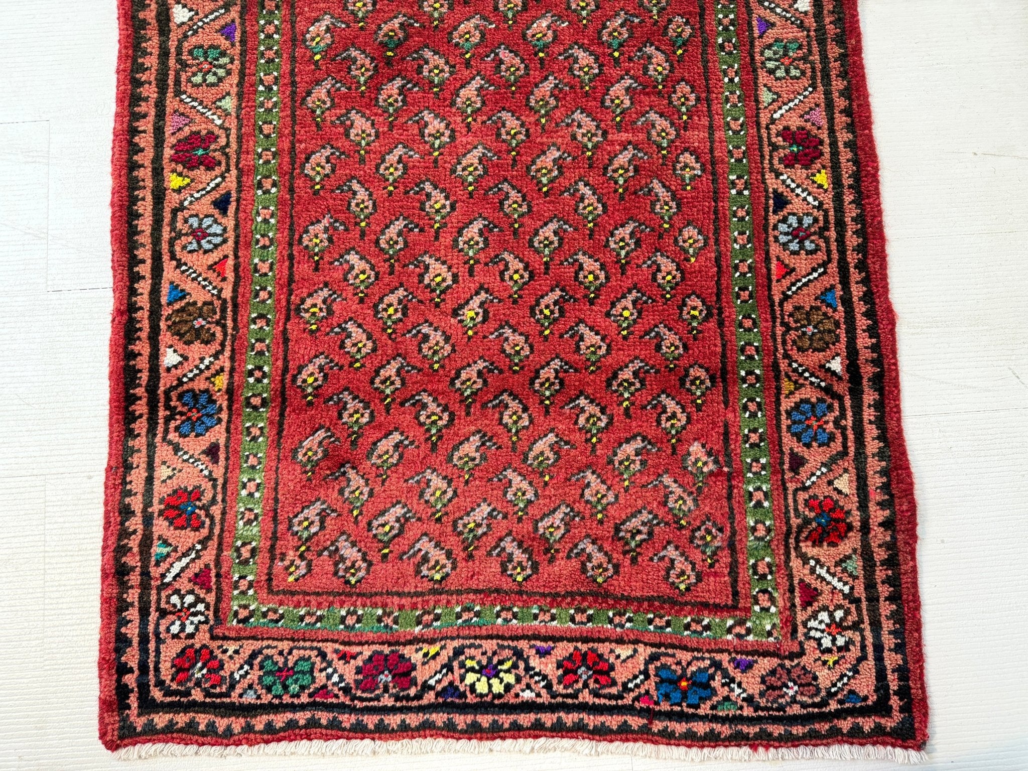 Persian Mir - Boteh Runner Rug | 2' 1” x 9' 5" - Rug the Rock - 