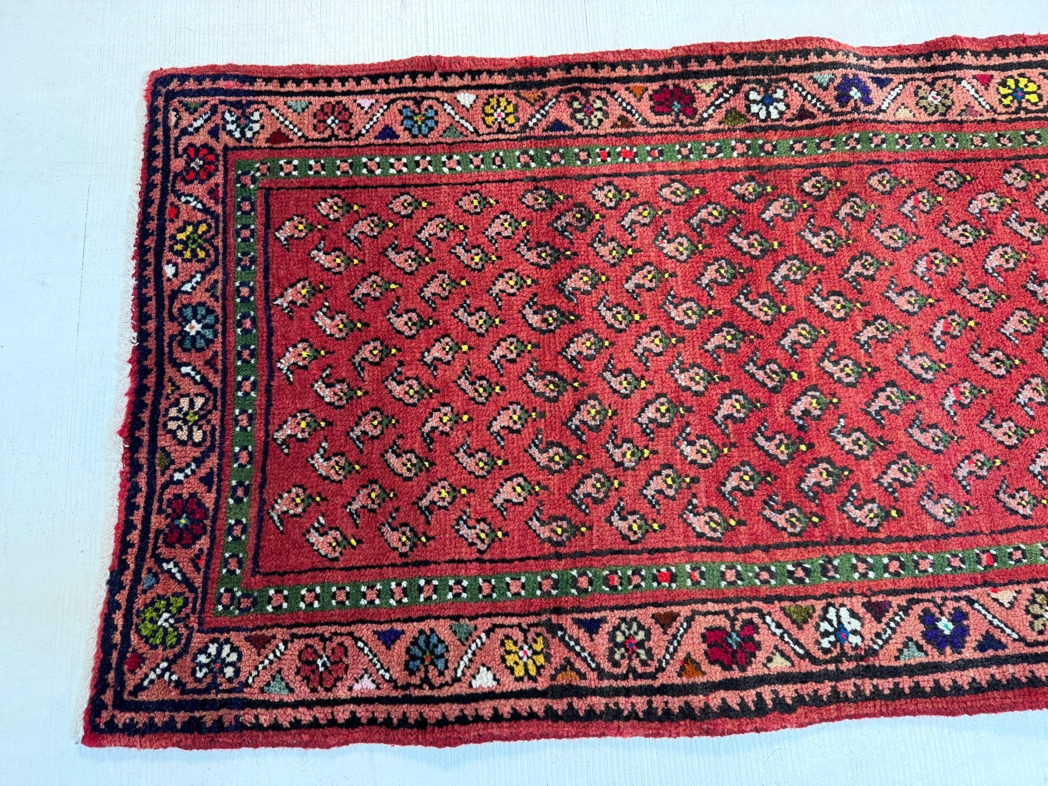 Persian Mir - Boteh Runner Rug | 2' 1” x 9' 5" - Rug the Rock - 