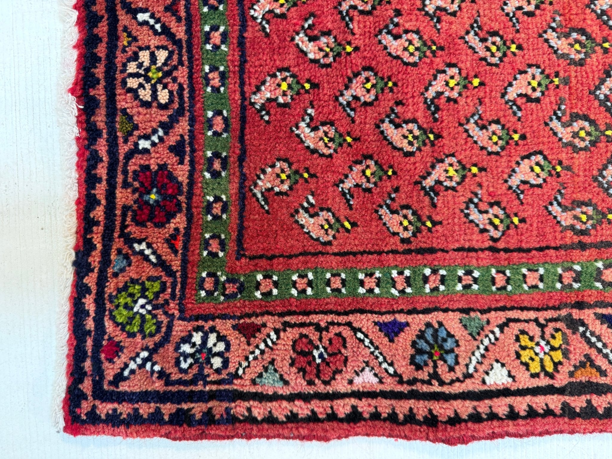 Persian Mir - Boteh Runner Rug | 2' 1” x 9' 5" - Rug the Rock - 