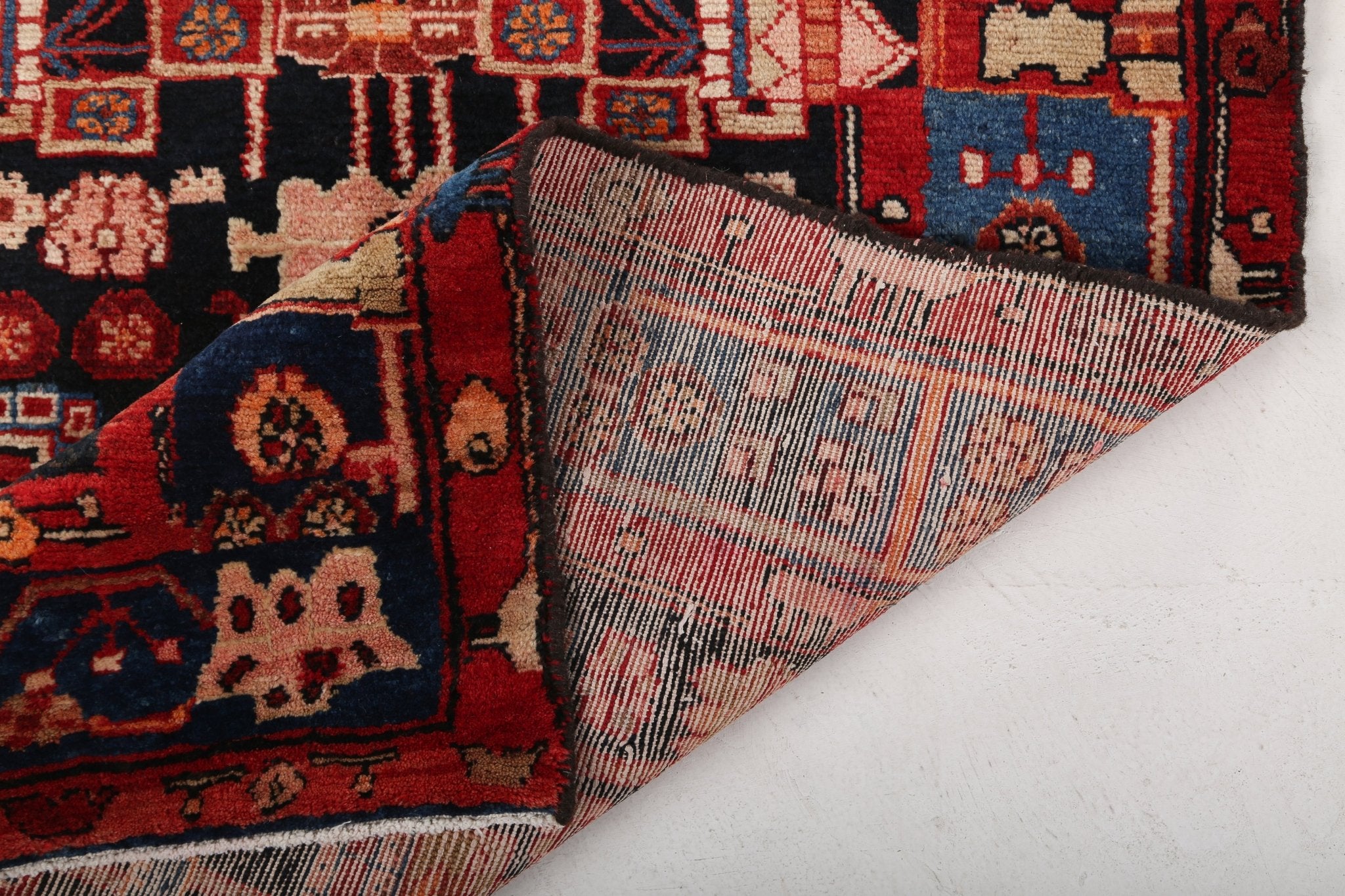 Persian Nahavand Runner Rug | 3' 8" x 16' 1" - Rug the Rock - 