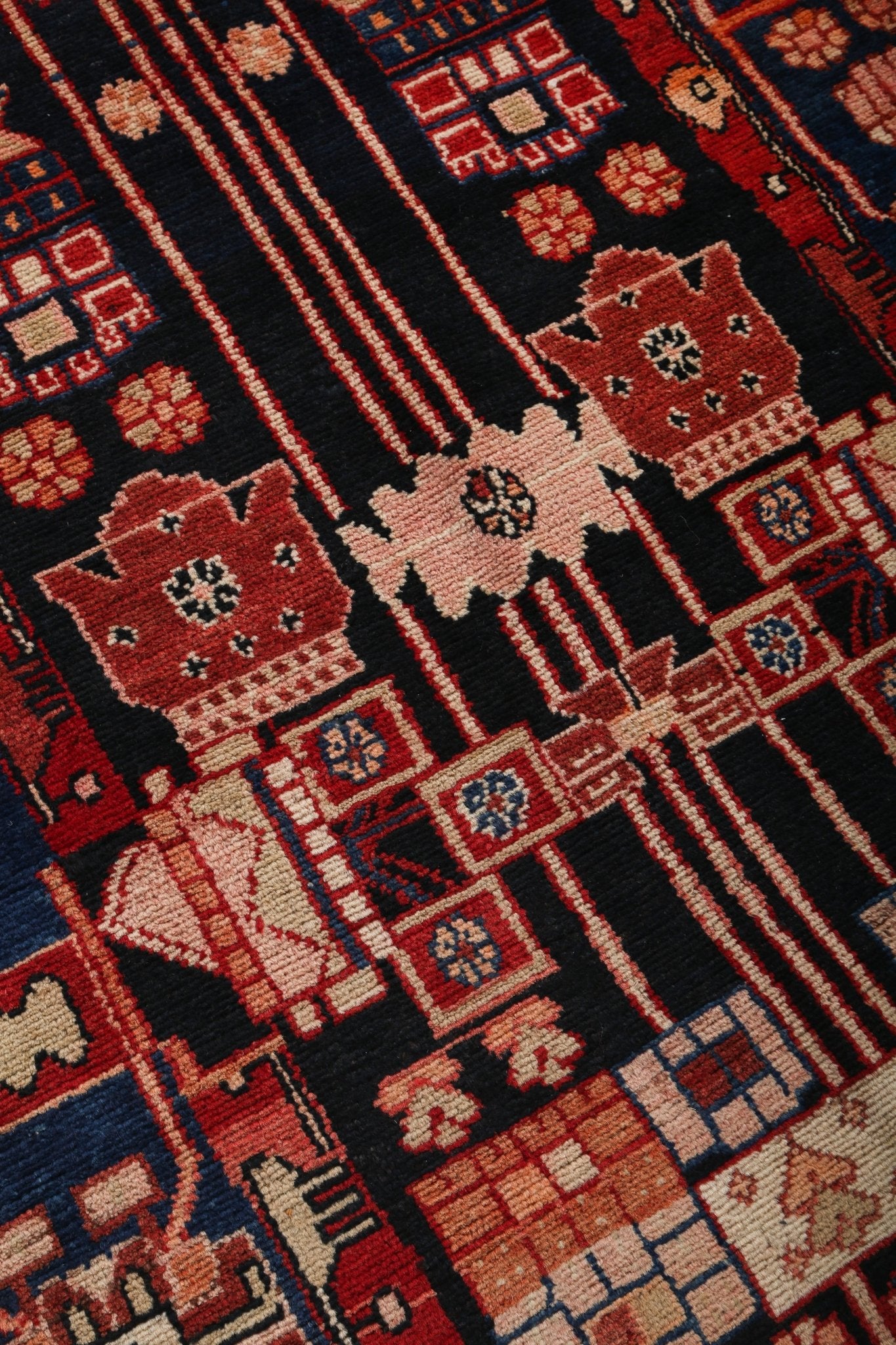 Persian Nahavand Runner Rug | 3' 8" x 16' 1" - Rug the Rock - 