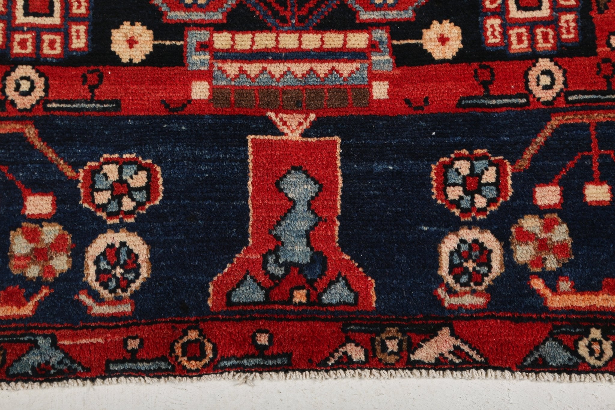 Persian Nahavand Runner Rug | 3' 8" x 16' 1" - Rug the Rock - 