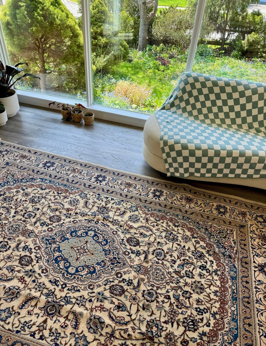 Persian Nain Rug | 6' 7" x 10' 2" - Rug the Rock