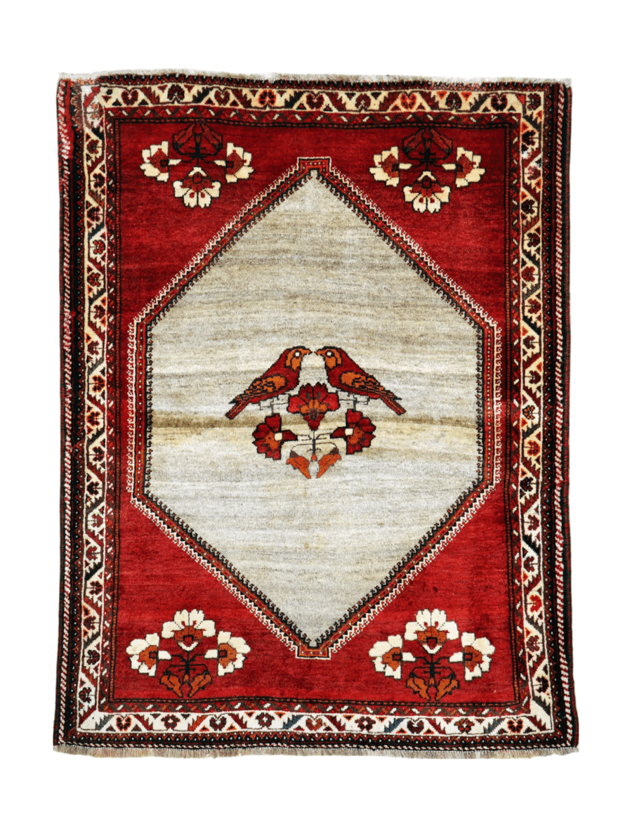 Persian Qashqai Gabbeh Rug | 3' 11" x 5' 2" - Rug the Rock - Medium Rugs | 3' 6' x 4' x 7'