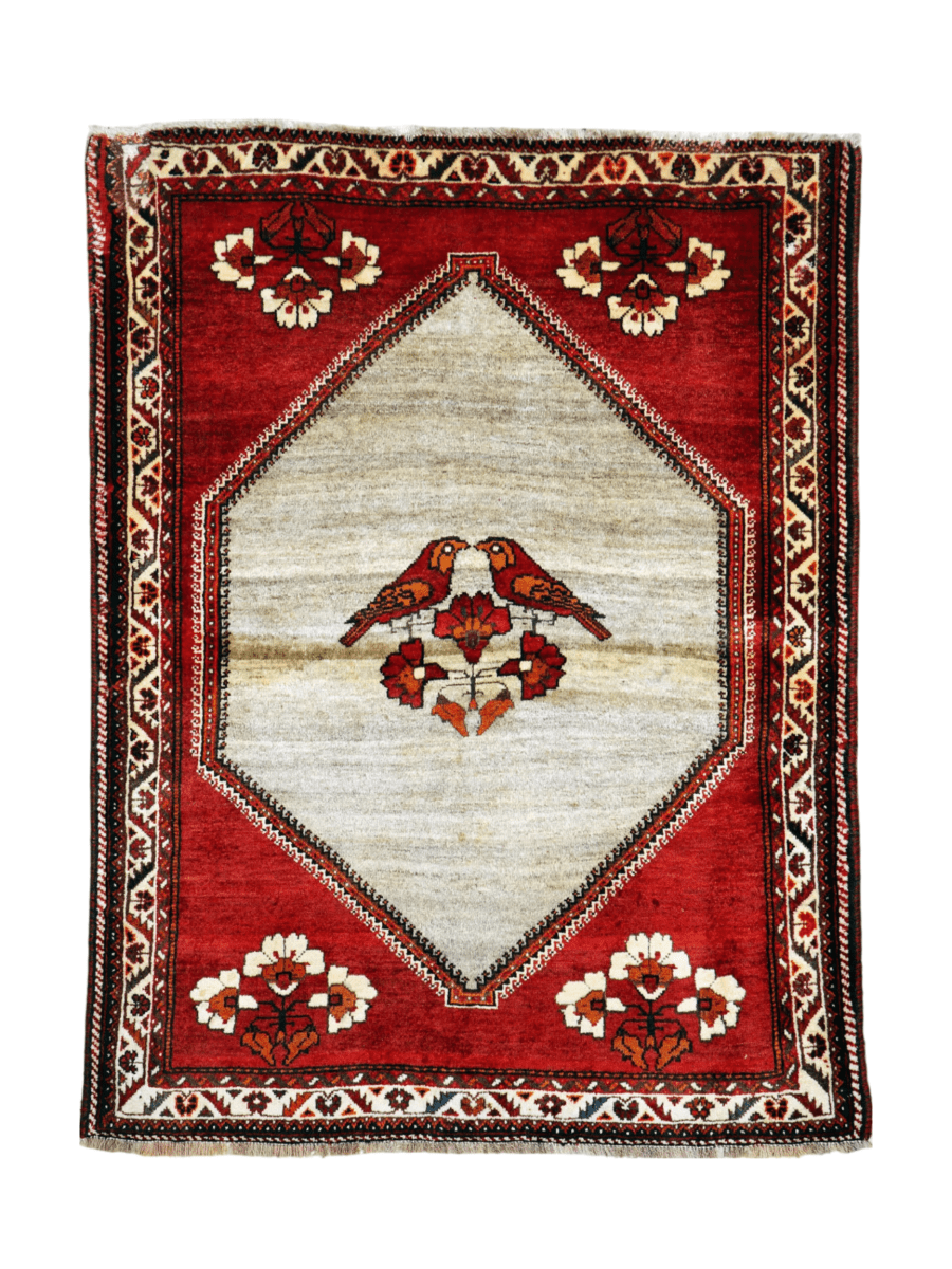 Persian Qashqai Gabbeh Rug | 3' 11" x 5' 2" - Rug the Rock - Medium Rugs | 3' 6' x 4' x 7'