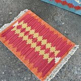 Persian Qashqai Kilim Rug | 1' 5" x 1' 10" - Rug the Rock