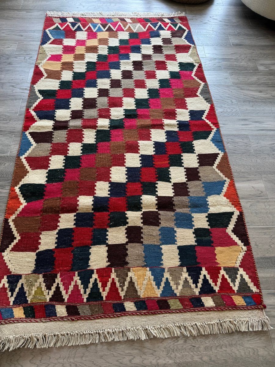 Persian Qashqai Kilim Rug | 3' 3" x 6' 3" - Rug the Rock