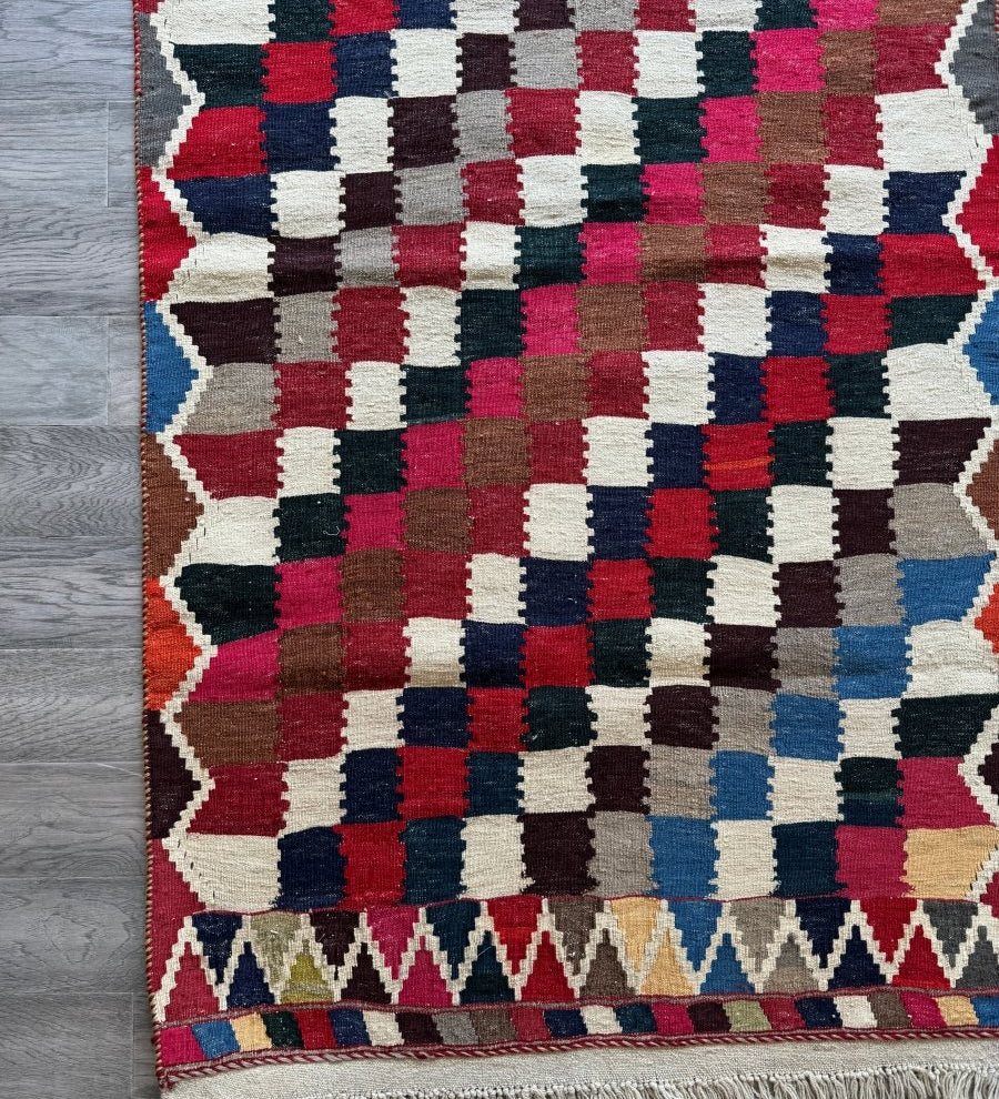 Persian Qashqai Kilim Rug | 3' 3" x 6' 3" - Rug the Rock