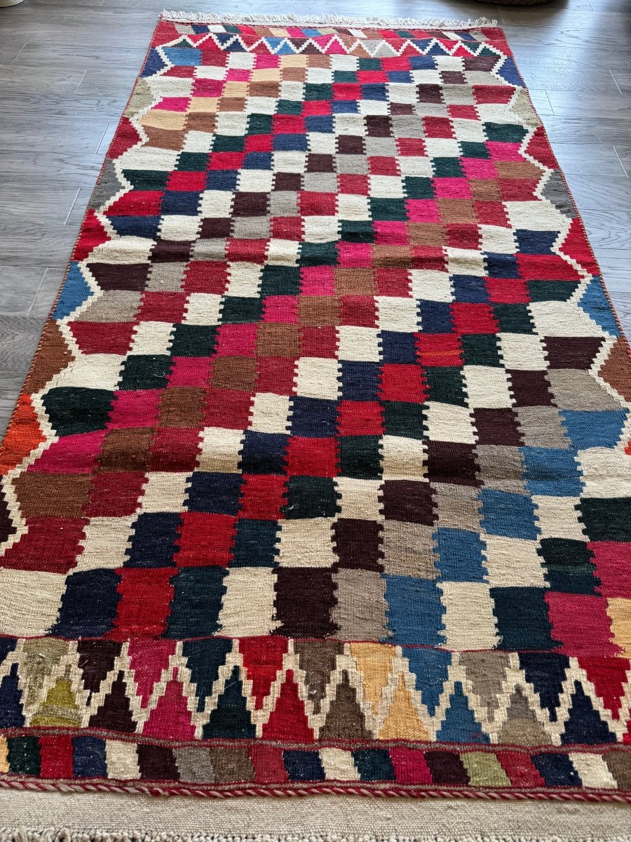 Persian Qashqai Kilim Rug | 3' 3" x 6' 3" - Rug the Rock