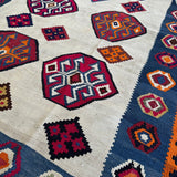 Persian Qashqai Kilim Rug | 4' 11" x 7' 8" - Rug the Rock