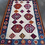 Persian Qashqai Kilim Rug | 4' 11" x 7' 8" - Rug the Rock