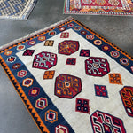 Persian Qashqai Kilim Rug | 4' 11" x 7' 8" - Rug the Rock